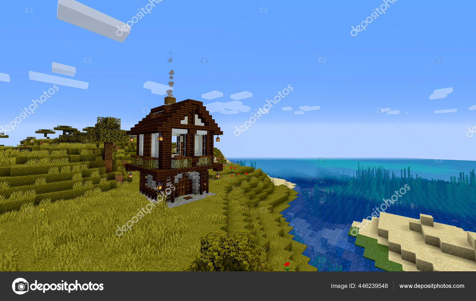 Minecraft Game January 2020 Sample Simply Wooden House Minecraft Game –  Stock Editorial Photo © Yuriy_Vlasenko #446239548